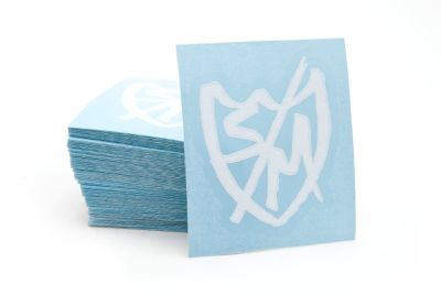 Sticker S&M Sharpie Shield Medium Die-Cut weiß