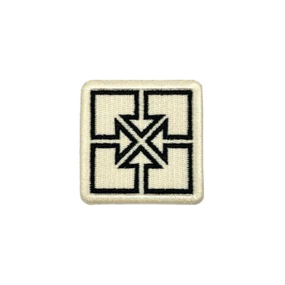 Aufnäher Fit Key beige/schwarz