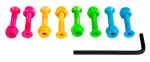 Skateboard Montageschrauben Sushi Color Innensechskant 1"